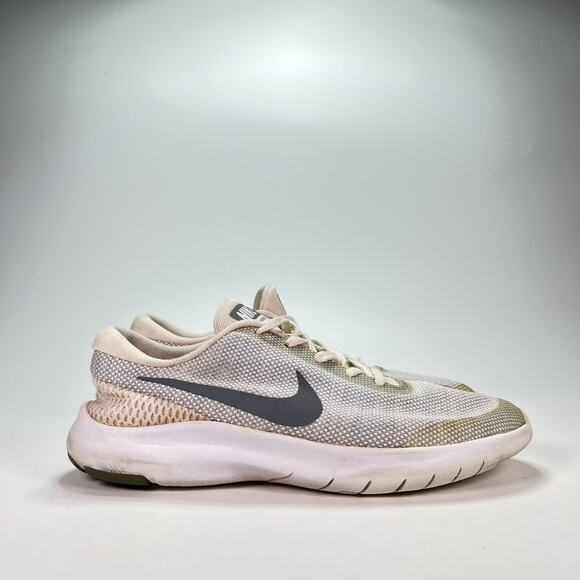 Nike Flex Experience RN 7 White Gray Running Shoes 908996-100 Women's Size 8 - Picture 1 of 10